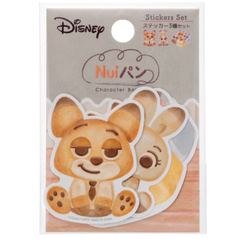 Zootopia Stickers – Character Bread (Nick, Judy) and Pull-Apart Bread (Nick, Judy, Flash, Clawhauser).