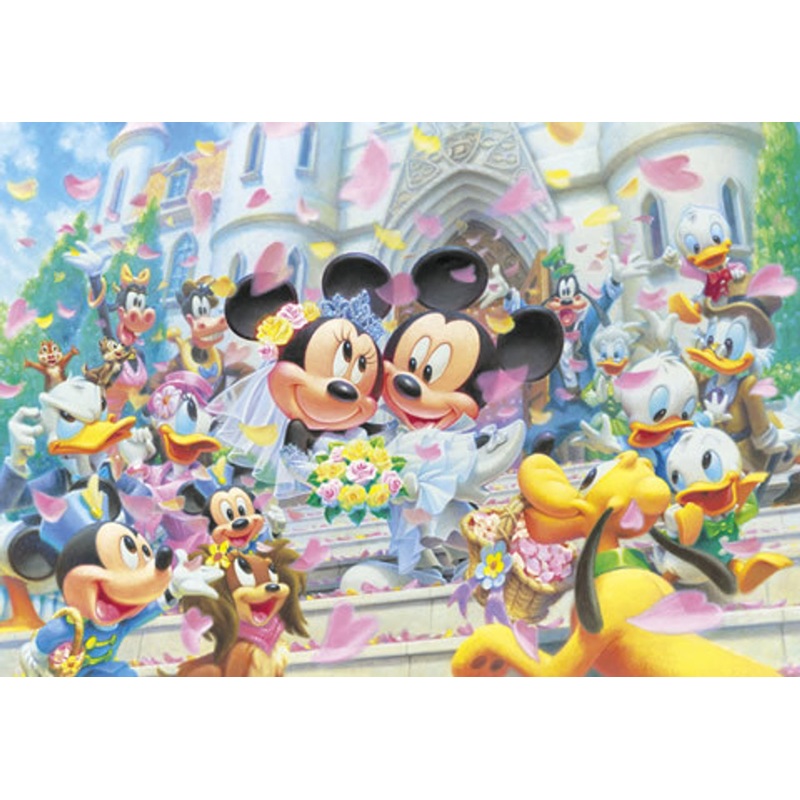 Tenyo Japan Jigsaw Puzzle D-108-994 Disney Mickey Mouse Wedding (108 Pieces)