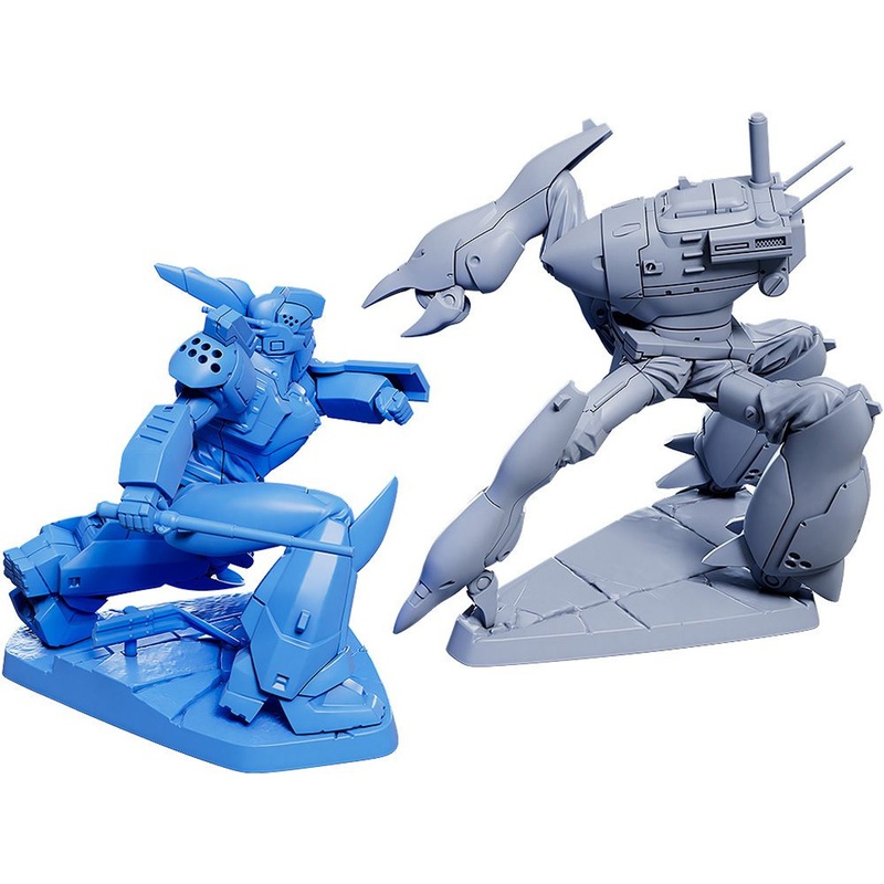 Max Factory PLAMAX MF-72 minimum factory Ingram & Crab-Man High Leg: Effect Color Ver. Plastic Model (Mobile Police Patlabor)