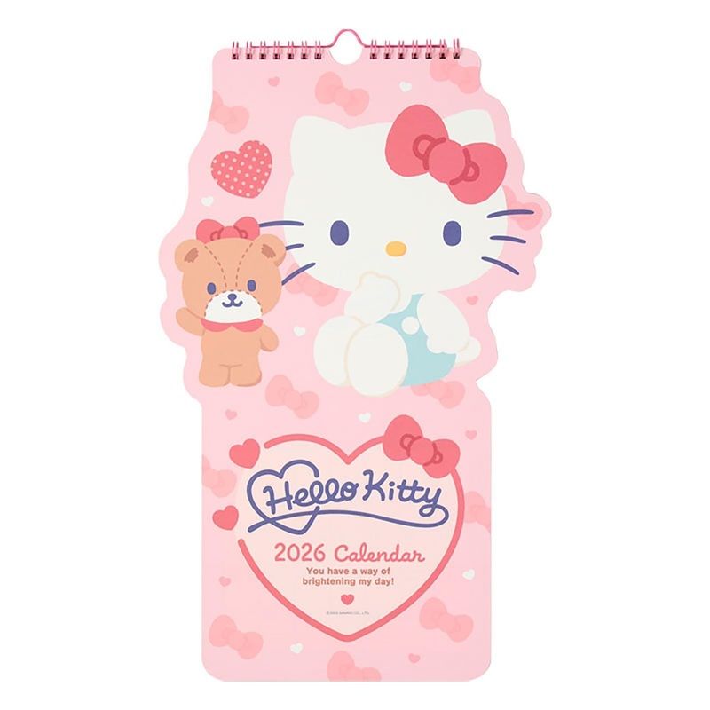 Sanrio Hello Kitty Die-Cut Calendar 2026 Paper Wall Hanging Wall Calendar 622800