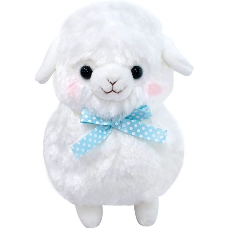 Amuse Plush Doll Kids Alpacasso Ribbon Shiro-chan