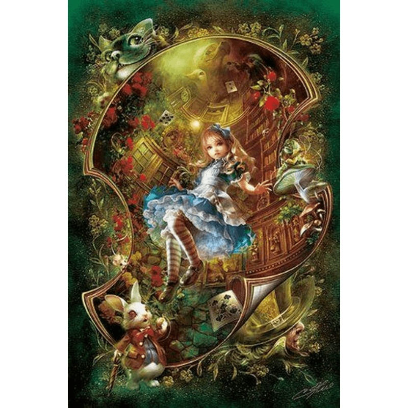 APPLEOne Jigsaw Puzzle 300-261 Alice In Wonderland (300 Pieces)