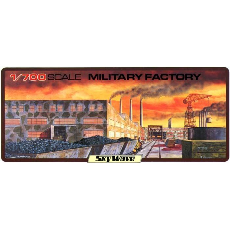 Pit-Road Skywave SW-24 Military Factory (3 buildings) 1/700 Scale Kit