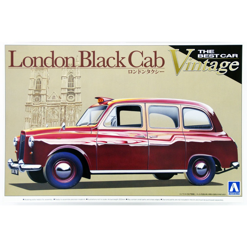 Aoshima 00724 London Cab Taxi 1/24 Scale Kit