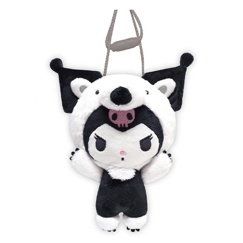 Kcompany Sanrio Banzai Plush Neck Pouch Kuromi Anteater