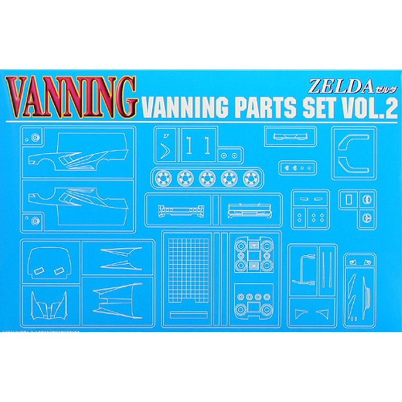 Aoshima 49488 Vanning Parts Set Vol.2 1/24 Scale Kit