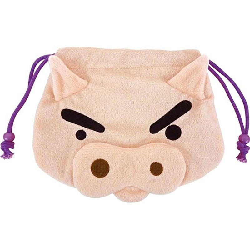 T’s Factory Crayon Shin-chan Plush Drawstring Pouch Buriburizaemon