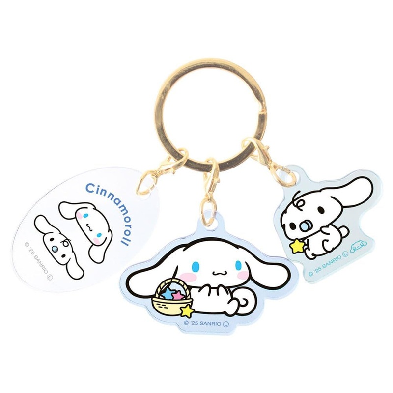 T’s Factory Sanrio Three Charm Keychain Cinnamonroll