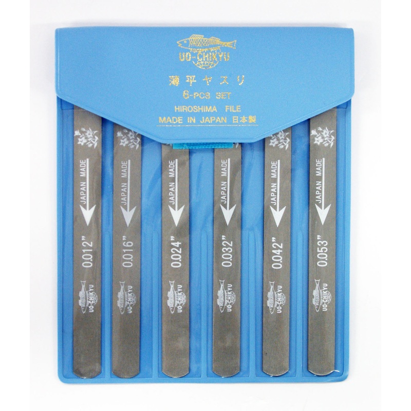 UO-CHIKYU 2508 Nut Files Hiroshima File 6 pcs Set for Acoustic Guitar / General