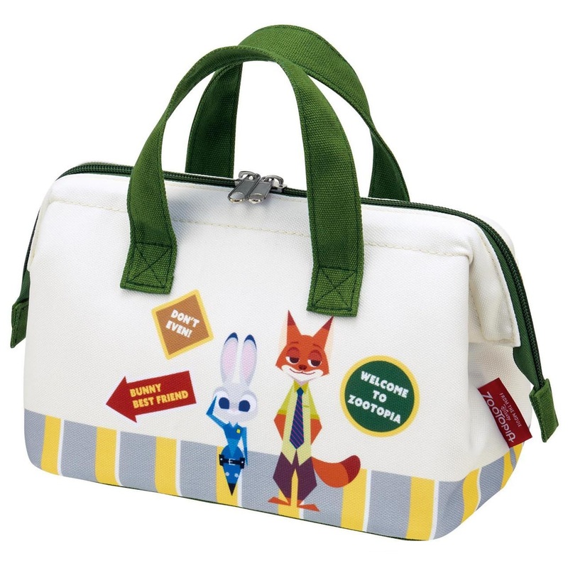 Skater Sootopia Canvas Insulated Gamaguchi-Style Bag / Patch