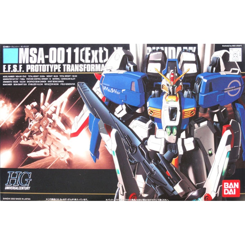 Bandai HGUC 029 Gundam MSA-0011 (Ext) Ex-S Gundam 1/144 Scale Kit