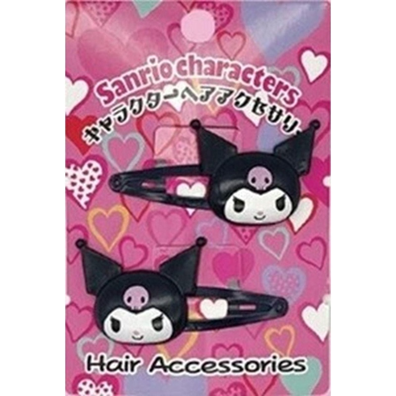 Asunarosya Sanrio Characters Hair Accessory Hairpin Set Of 2 Kuromi