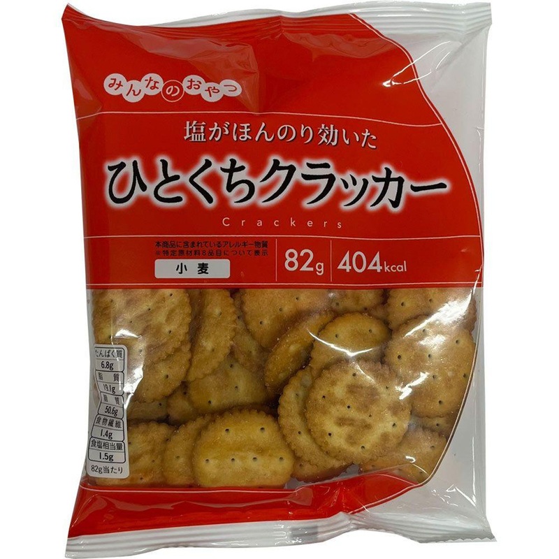 Japanese Food Minna no Oyatsu Bite-Sized Crackers 82g