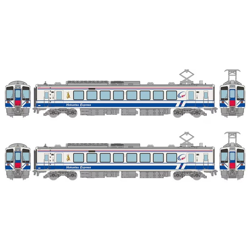 Tomytec Hokuetsu Express Type HK100 Reissue Of Standard Passenger Cars In The Old Design 2 Cars Set (N scale)