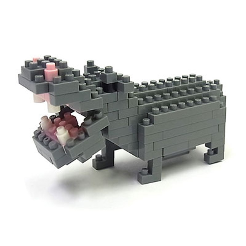 Kawada NBC-049 nanoblock Hippopotamus (Hippo)