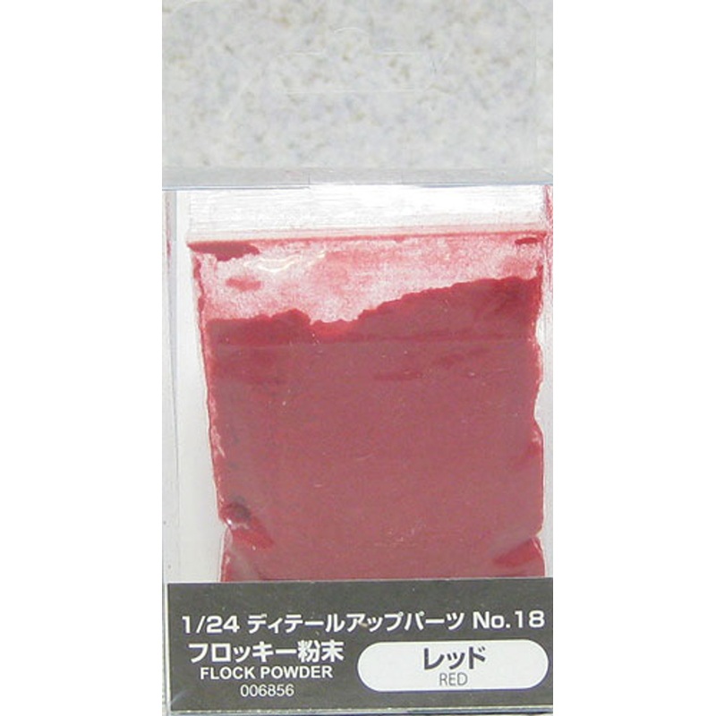 Aoshima 06856 Detail Up Parts No. 18 Flock Powder Red