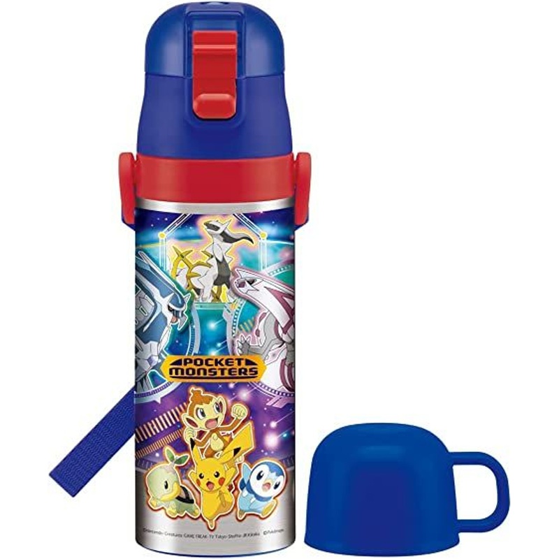 Skater Pokemon 22 Super Lightweight Two Way Stainless Steel Water Bottle B