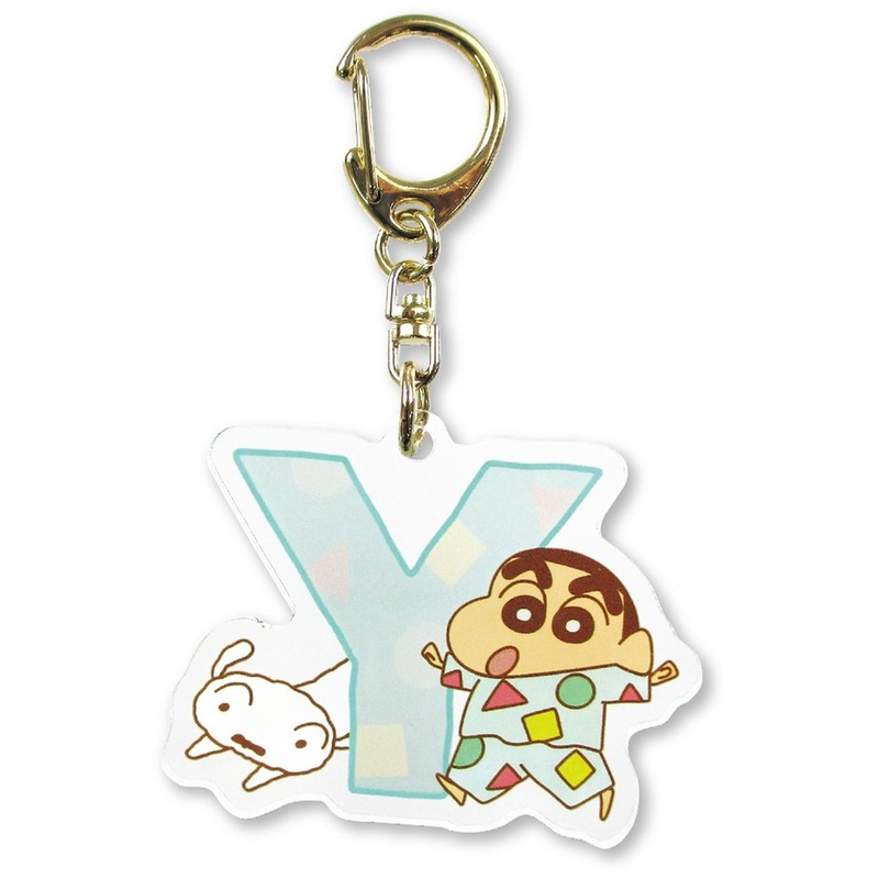 T’s Factory Initial Acrylic Key Chain Crayon Shin-chan Pajama Y