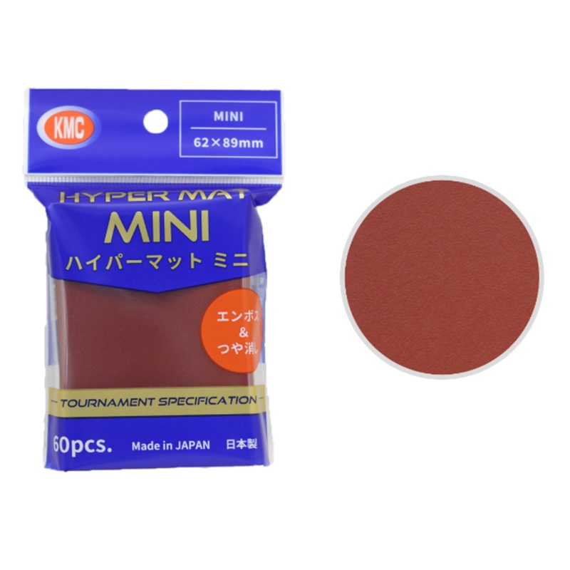 KMC Card Barrier Hyper Mat Mini Red (60pcs)