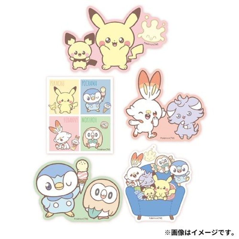 Pokemon Center Original Flake Sticker Set B PokePeace