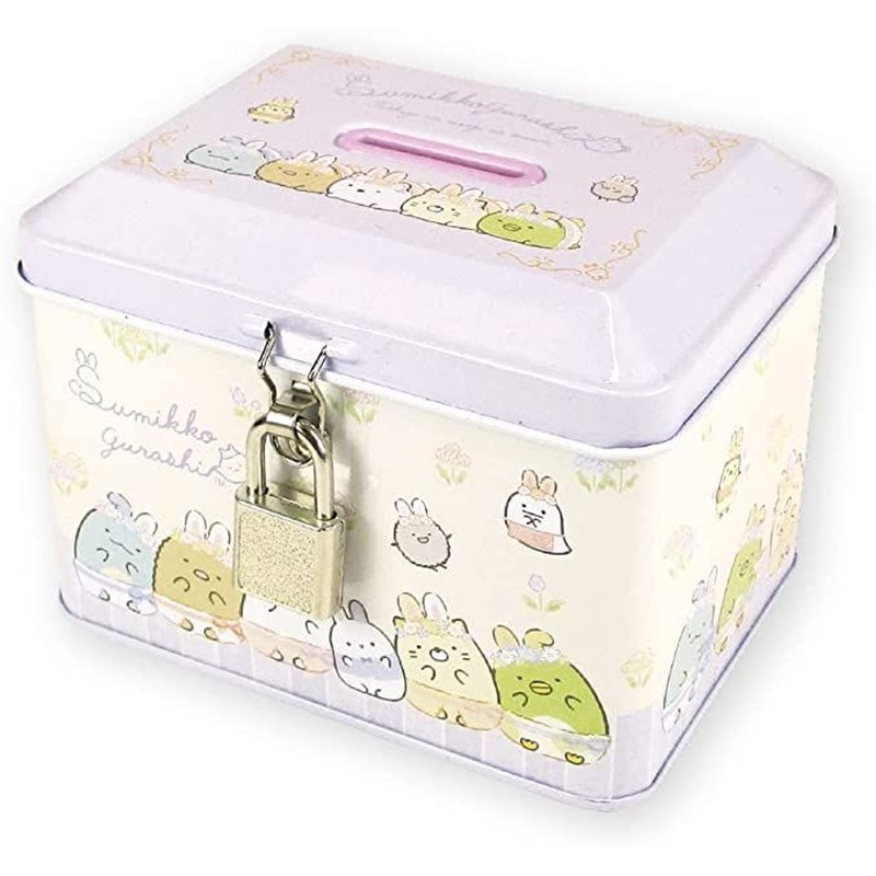 T’s Factory Sumikko Gurashi Piggy Bank with Key Lock – Mysterious Rabbit Garden