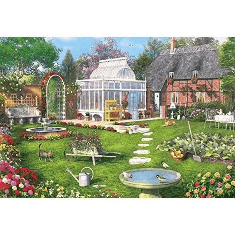APPLEOne Jigsaw Puzzle 300-303 Dominic Davison Organic Green Garden (300 Pieces)