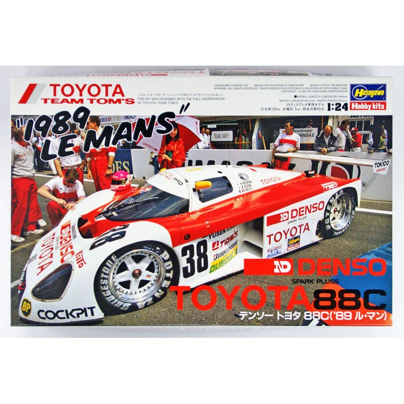 Hasegawa 20235 Denso Toyota 88C (’89) Le Mans 1/24 Scale Kit