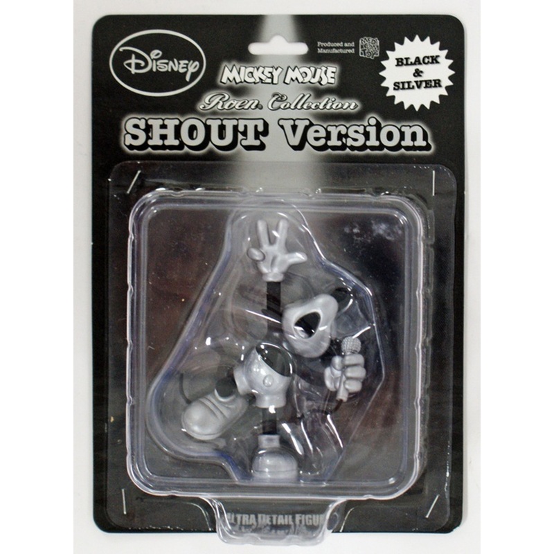 Medicom UDF-165 Ultra Detail Figure Disney Mickey Mouse  SHOUT Version B&S