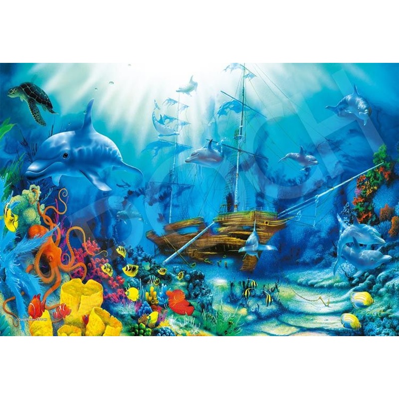 Epoch 31-738 Jigsaw Puzzle Ocean Treasures David Miller (Glow in the Dark)  (1053 S-Pieces)