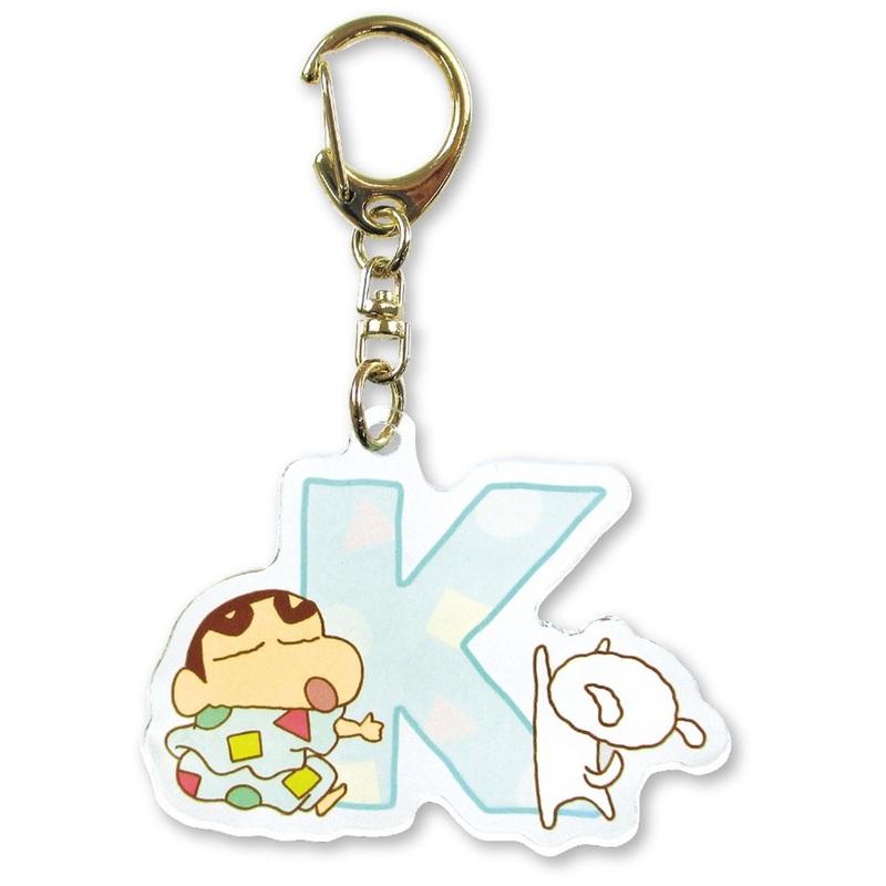 T’s Factory Initial Acrylic Key Chain Crayon Shin-chan Pajama K