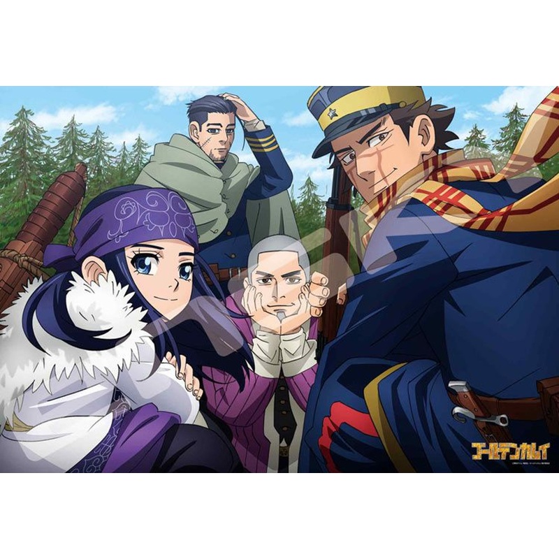 Ensky 1000T-341 Jigsaw Puzzle Golden Kamuy Pursuing the Mystery of Gold Nuggets (1000 Pieces)