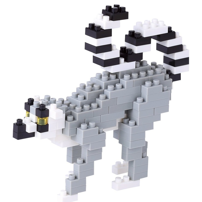 Kawada NBC-166 nanoblock Ring-Tailed Lemur