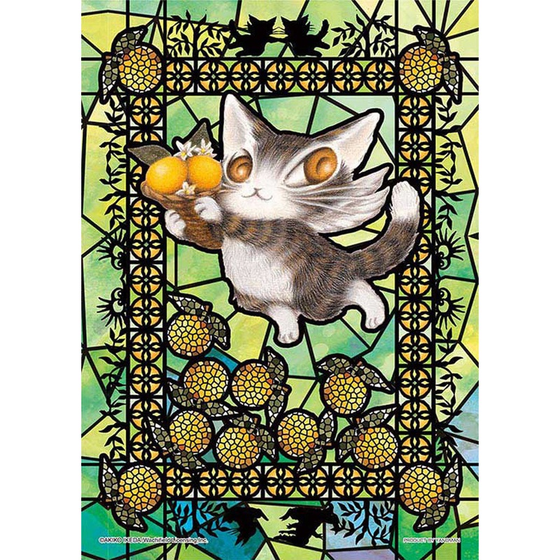 Yanoman Prism Art Jigsaw Puzzle 61-34 Wachi Field Orange and Dayan (108 Pieces)