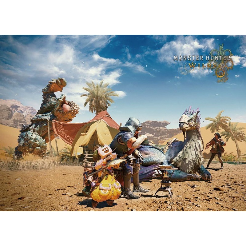Jigsaw Puzzle Monster Hunter Wilds, Simple Camp on Isolated Sand Plains (600 Pieces)
