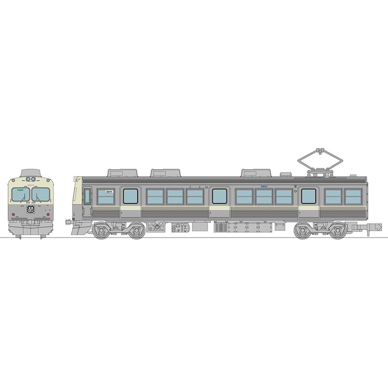 Tomytec Hokuriku Railroad Series 8000 8802 Configuration Revival Painting 2 Cars Set (N scale)