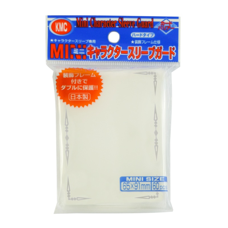 KMC Card Barrier Character Sleeve Guard Hard Type w/ Frame Design 60pcs