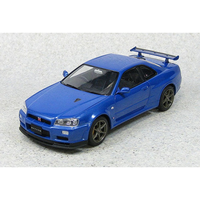 Ebbro 24016 Nissan Skyline GT-R R34 V SpecII (Blue) 1/24 Scale