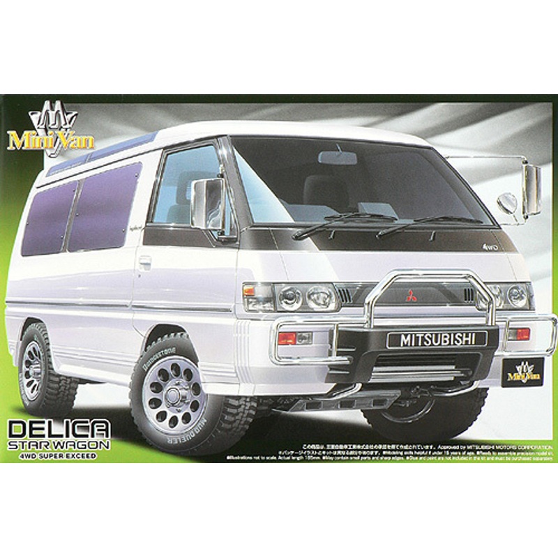 Aoshima 44544 Mitsubishi Delica Star Wagon 4WD Super Exceed 1/24 Scale Kit