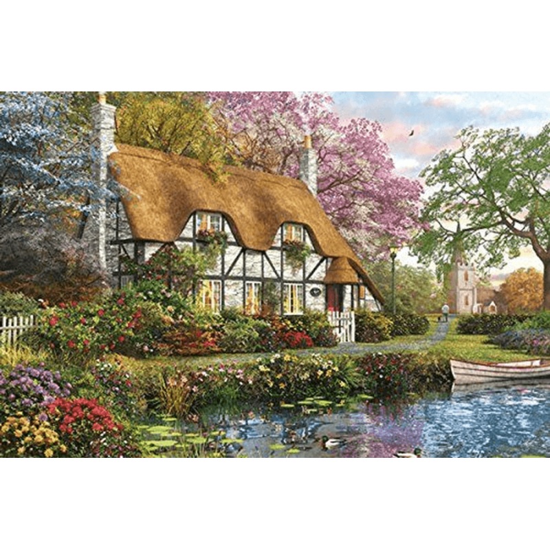 APPLEOne Jigsaw Puzzle 1000-771 Dominic Davison White Stone Retreat(1000 Pieces)