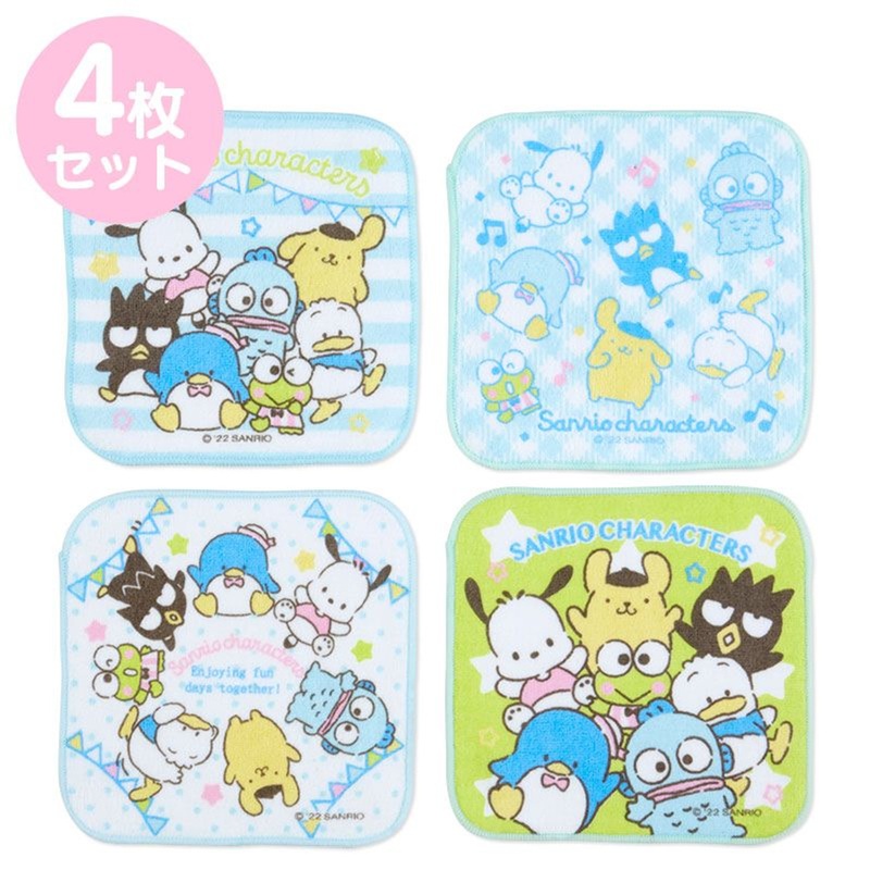 Sanrio Petite Towel Set (4pcs) Sanrio Characters