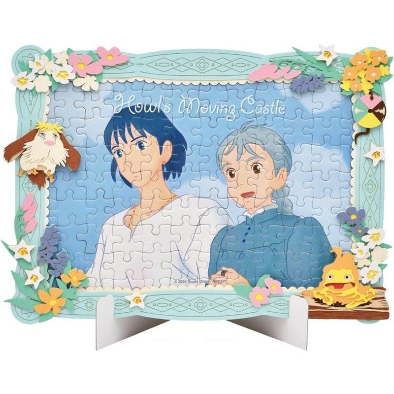 Ensky 108-DP07 Jigsaw Puzzle Studio Ghibli In the Flower Garden Howl’s Moving Castle (108 Pieces)