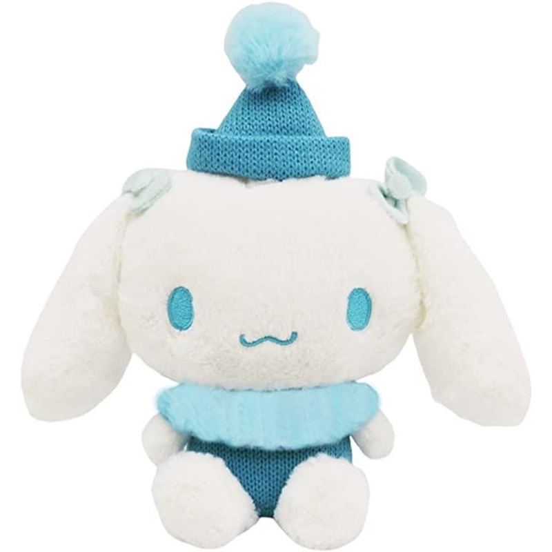 Nakajima Sanrio Plush Toy S Cinnamoroll Wearing Knitted Cap