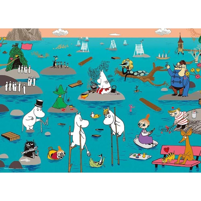 Yanoman 05-1069 Jigsaw Puzzle In Love Moomin (500 Pieces)