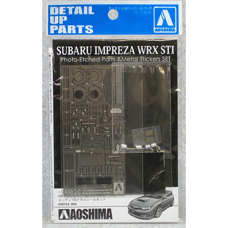 Aoshima 49754 Subaru Impreza WRX STi Photo Etched Parts 1/24 Scale