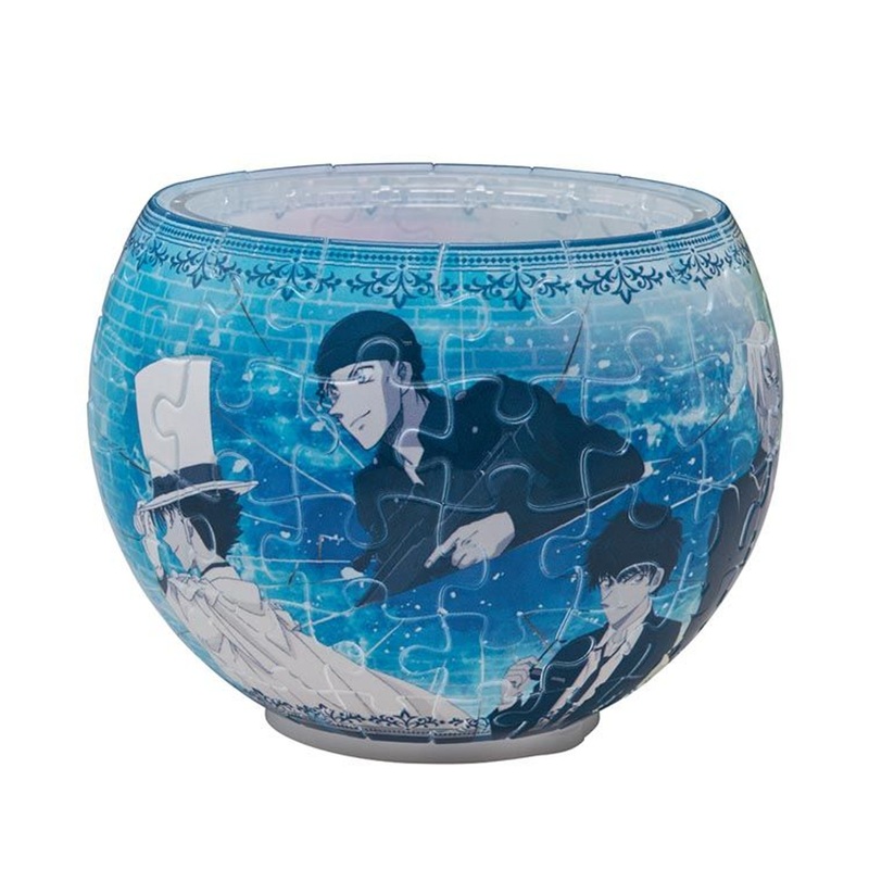 Yanoman 2201-66 3D LED Lamp Shade Puzzle Detective Conan Case Closed Blue Truth (80 Pieces)