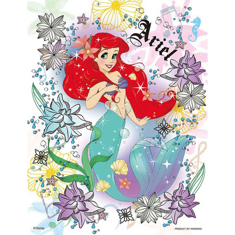 Yanoman Jigsaw Puzzle 42-23 Disney The Little Mermaid Ariel Flower (300 S-Pcs)