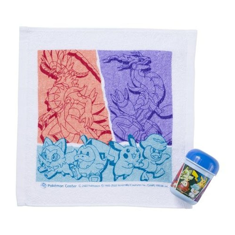 Pokemon Center Original Hand Towel with Case New Adventure