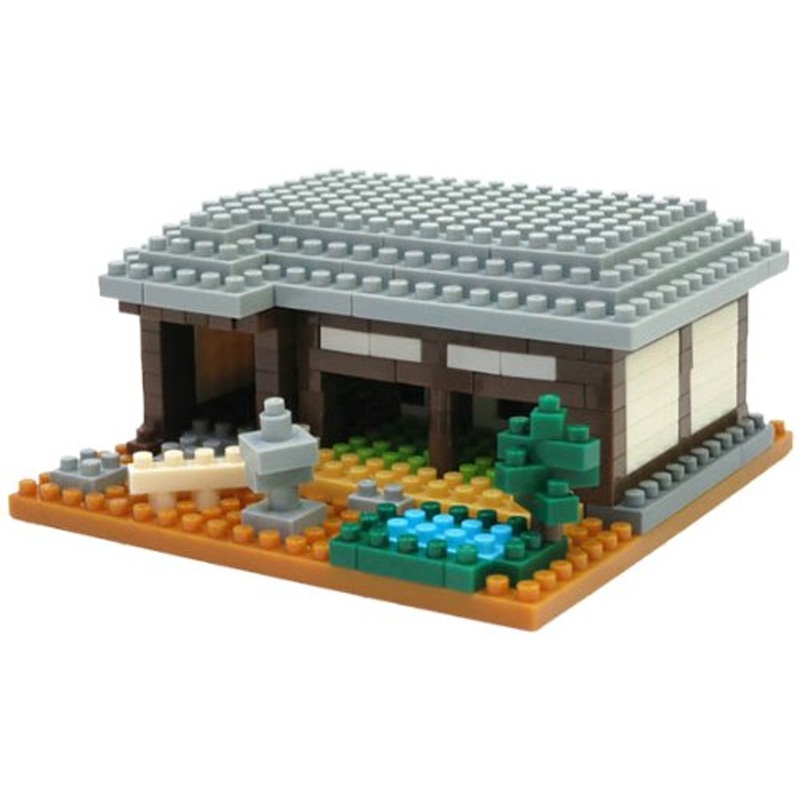 Kawada NBI-001 nanoblock Japanese house with Nanoid