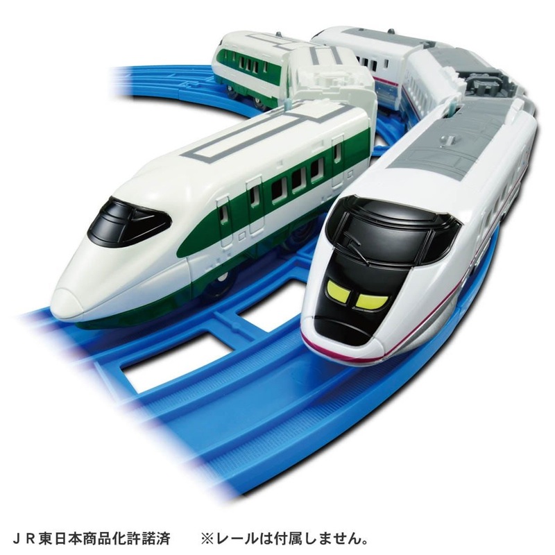 Takara Tomy Pla-Rail 200 Series Color Shinkansen (E2 Series) & E3 Series Shinkansen Komachi Double Set