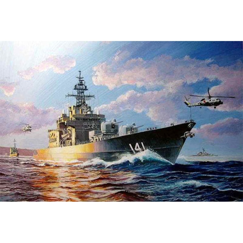 Pit-Road Skywave J-27 JMSDF DDH-141 Haruna 1/700 Scale Kit
